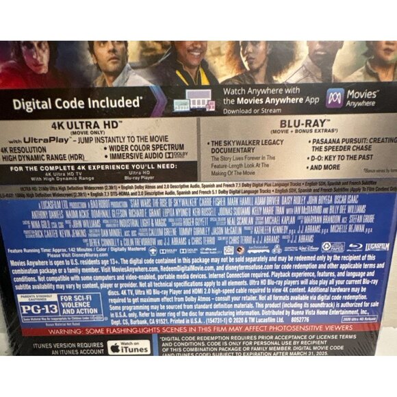 Star Wars The Rise Of Skywalker 4K Ultra HD Blu-Ray Digital Ultimate Collectors - Picture 4 of 5